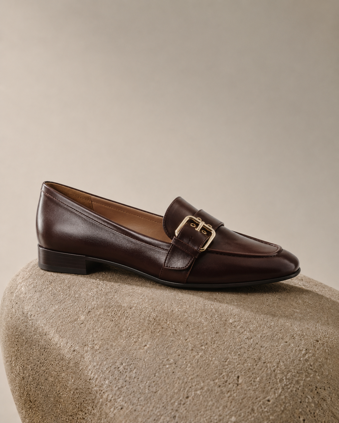 Loafer Couro Fivela